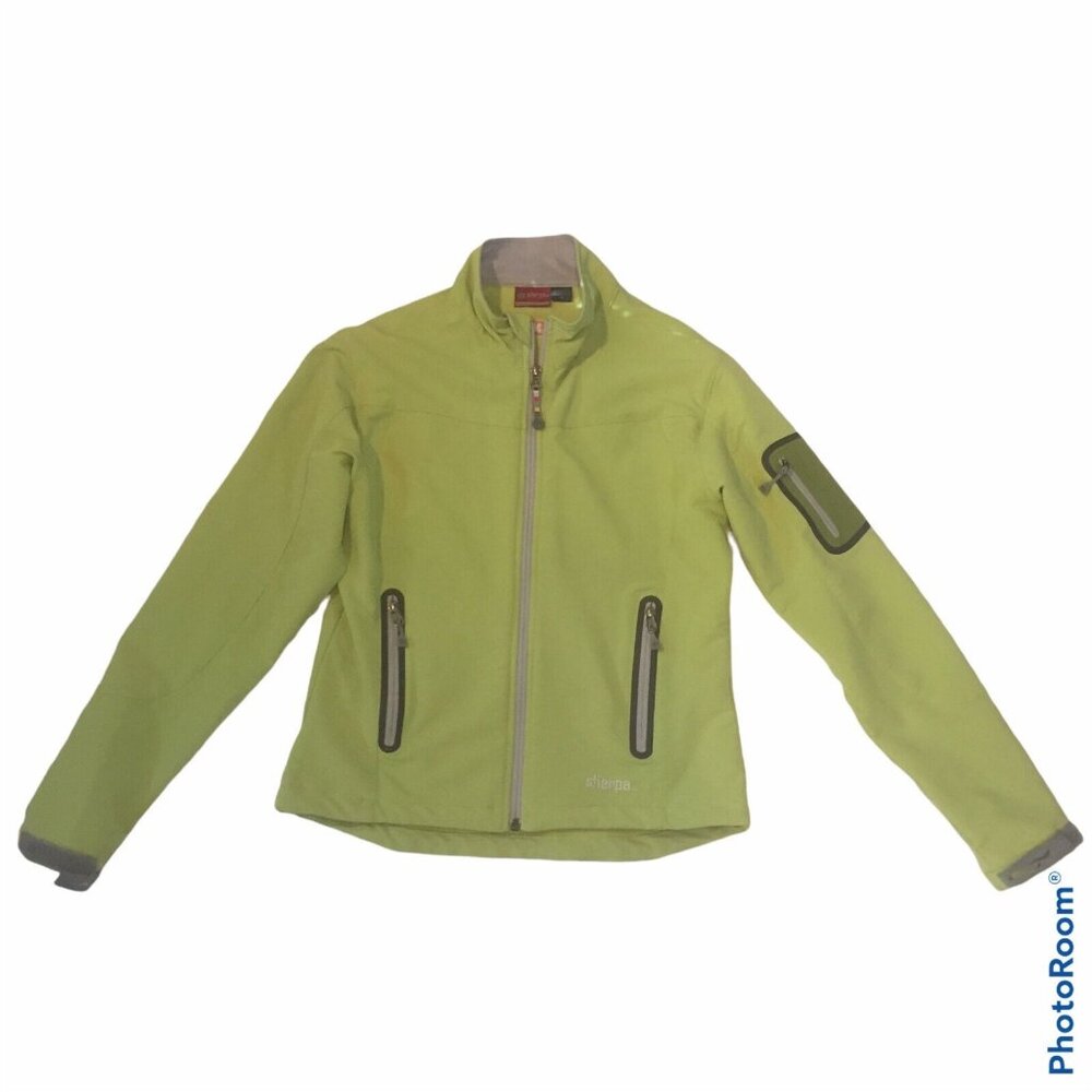 SHERPA  Women S Softshell Jacket Green Windbreaker Lightweight 3 Pockets